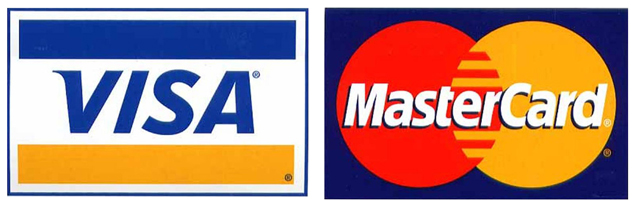 VISAカードMasterCardのロゴ